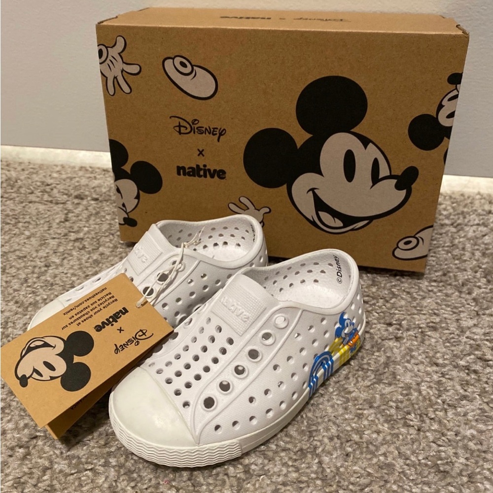 Disney x Native Shoes size 5